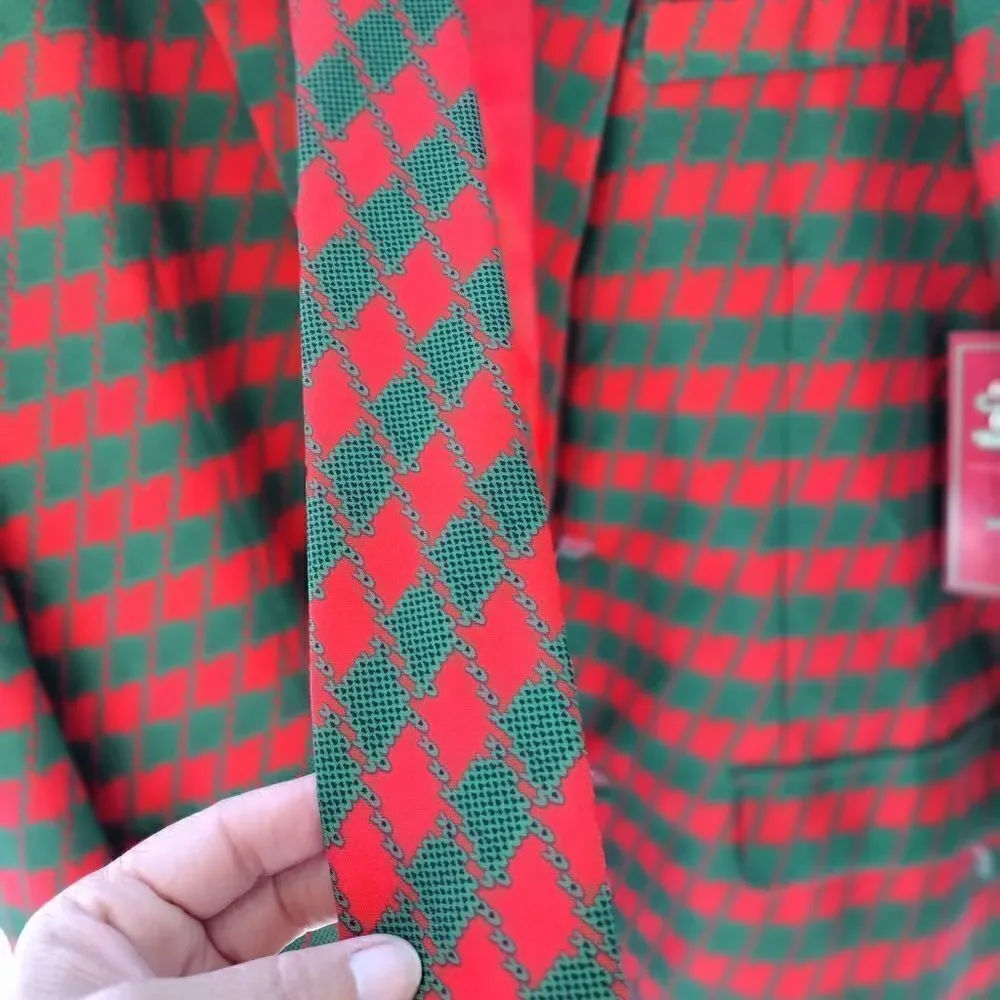 Christmas blazer and tie